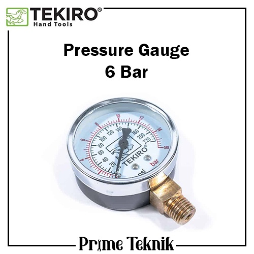 Jual Pressure Gauge Compressor 6 Bar Tekiro Ukur Tekanan Angin ...