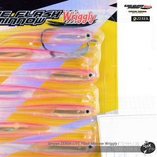 Zerek Flash Minnow Wriggly Soft Plastic Lure 90mm Col 03