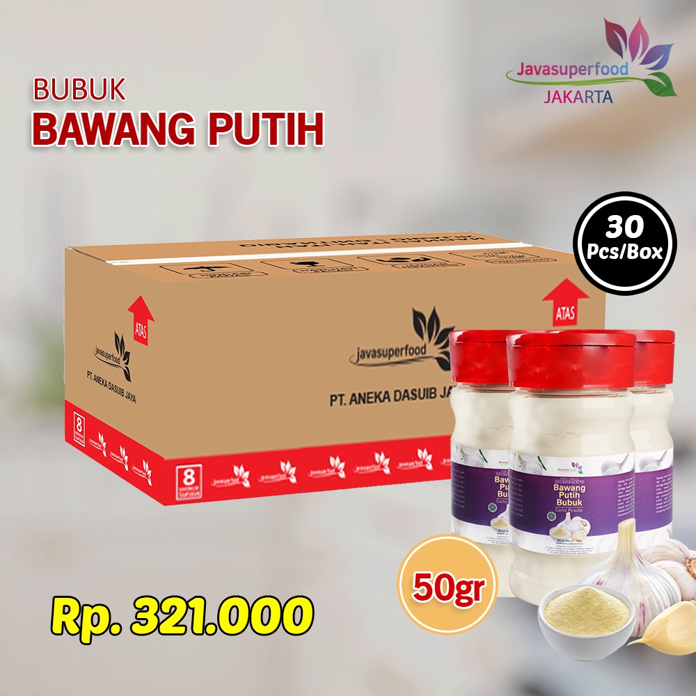 Jual Bubuk Bawang Putih / Garlic Powder Botol 50g (1dus) | Shopee Indonesia