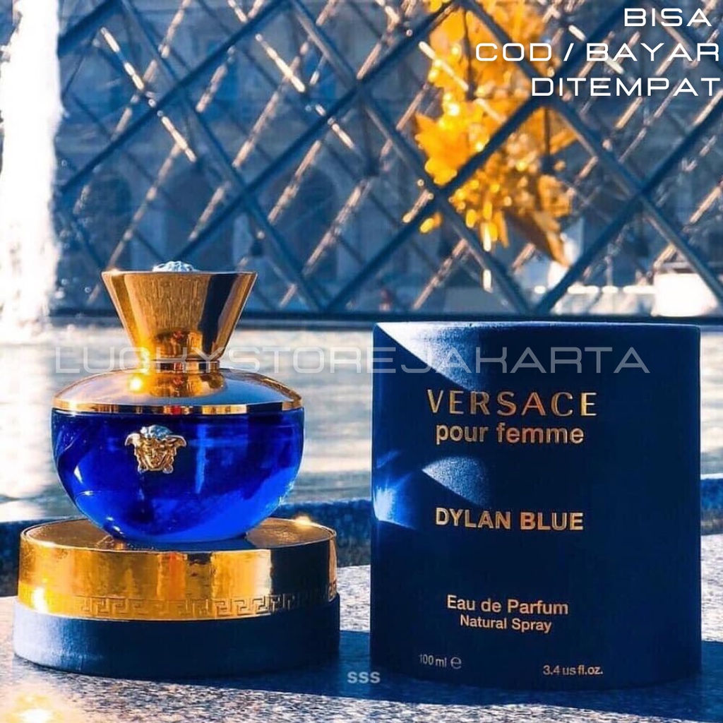 [COD] PARFUM VERSACE POUR FEMME DYLAN BLUE 100ML EDP WANITA ORIGINAL  SINGAPORE MURAH TAHAN LAMA