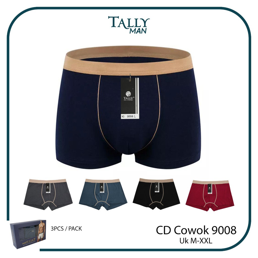Jual BOXER PRIA DEWASA KATUN PREMIUM TALLY 9008 (Harga satuan) | Shopee ...