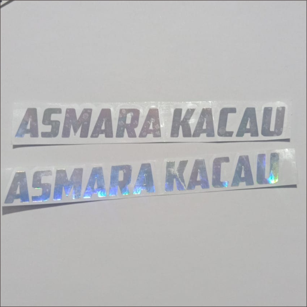 Jual Stiker Sticker Kata Kata Viral Asmara Kacau Waterproof | Shopee ...