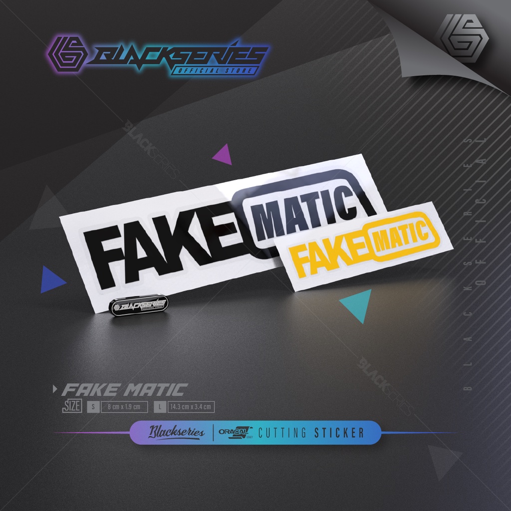 Jual Stiker Fake Matic | Cutting Sticker Fake Matic | Shopee Indonesia