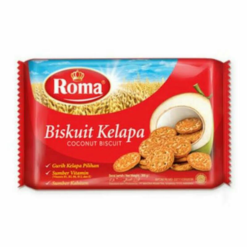 Jual Biscuit Roma Kelapa || 300gr | Shopee Indonesia