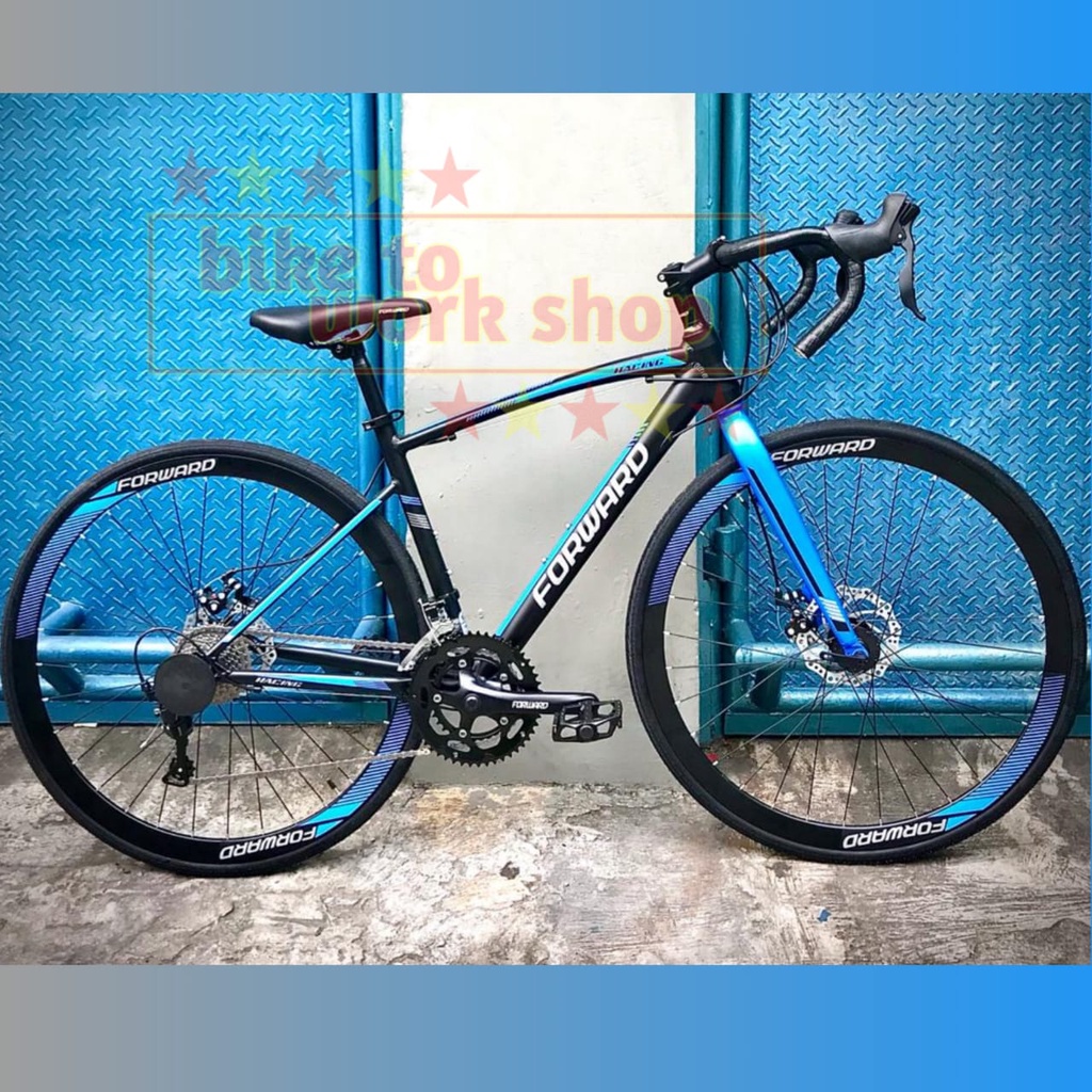 Jual SEPEDA BALAP ROADBIKE FORWARD 700C 18 SPEED ALLOY GRAB GOJEK ...