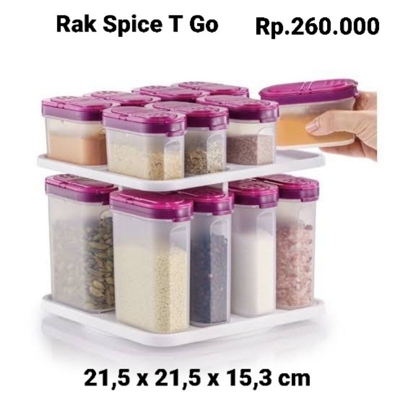 Jual Tupperware Rack Spice T Go,hemat 40% | Shopee Indonesia