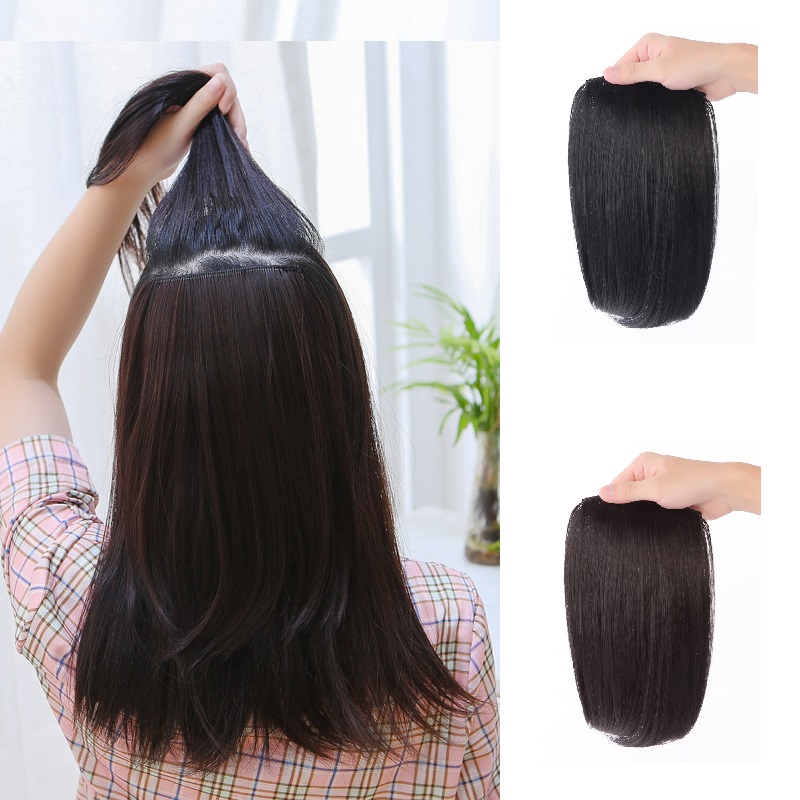Jual 12 X 30CM PENAMBAH VOLUME RAMBUT HAIR CLIP RAMBUT PALSU WANITA ...