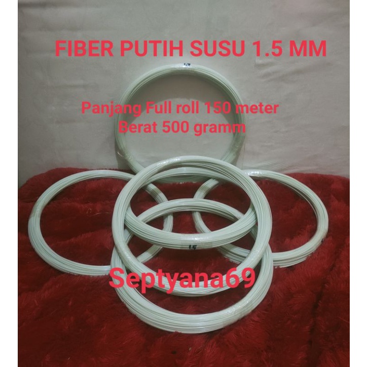 Jual Ruji jeruji fiber putih 1.5 mm panjang 100 meter | Shopee Indonesia