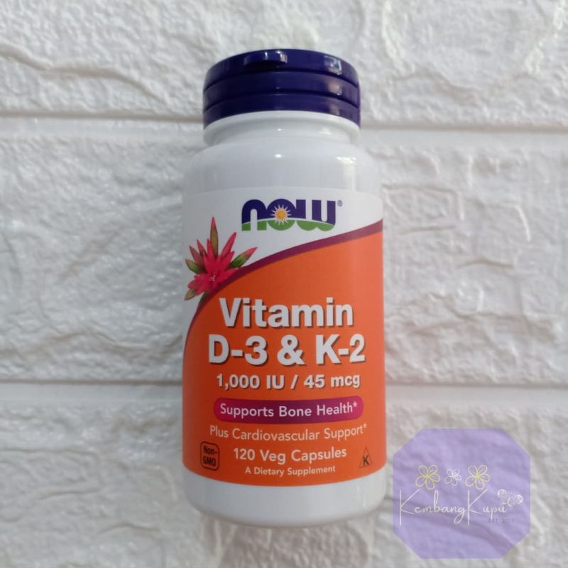 Jual Now Vitamin D3 And K2 1000iu 45mcg 120 Vegan Capsules Original Usa