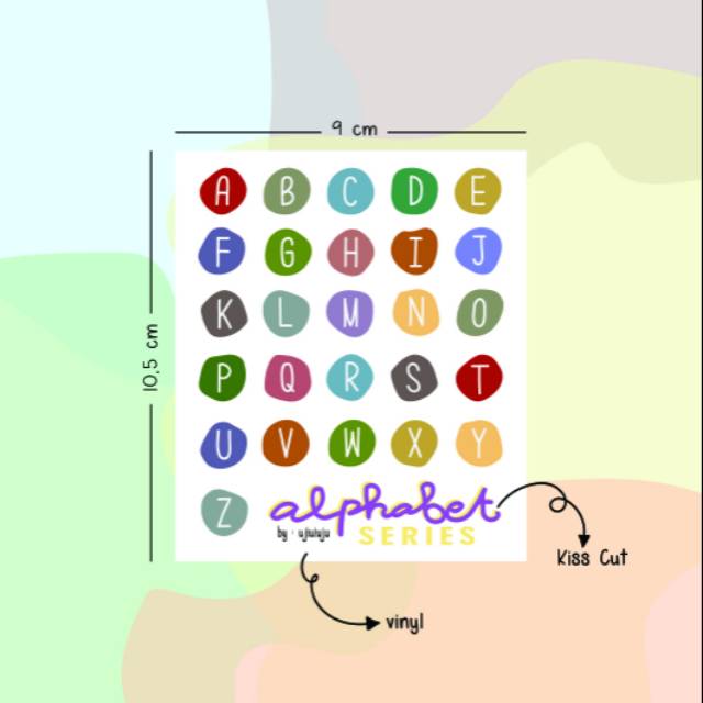 Jual Sticker - Alphabet Series | Shopee Indonesia
