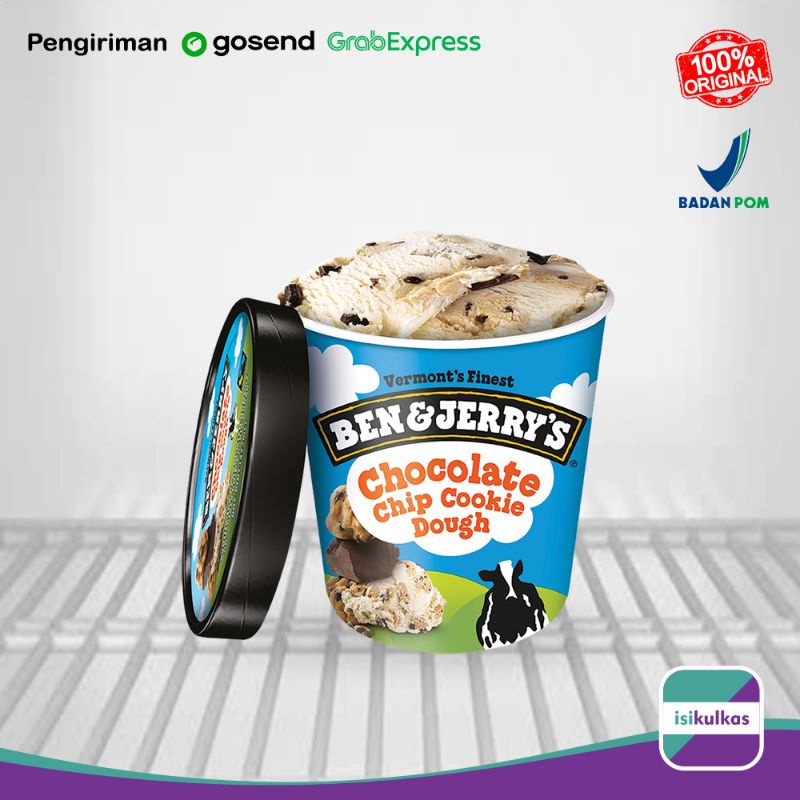 Jual Ben and Jerry's Ice Cream Chocolate Chip Cookie Dough Core 1 Pint