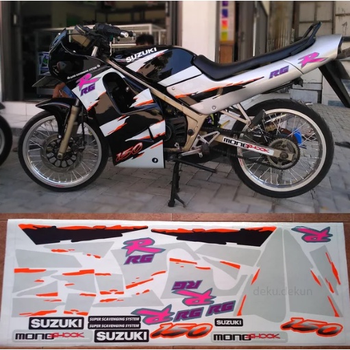 Jual Striping Rgr jumbo 96 hitam silver dan Merah Bisa Vernis Sudah ...
