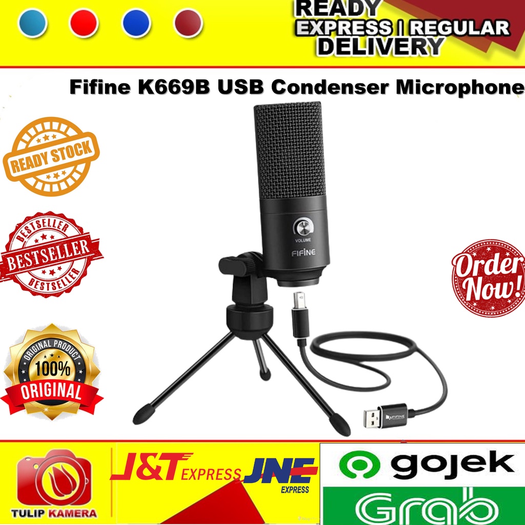 Jual Fifine K669B USB Condenser Microphone | Shopee Indonesia