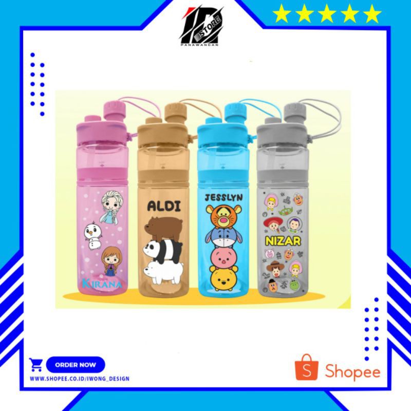 Jual Botol Minum Custom 2 IN 1 700ml (Desain Bebas) | Shopee Indonesia