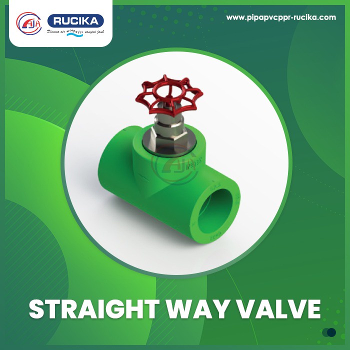 Jual Straight Way Valve 20mm PPR / Straight Way Valve PPR 20mm / Gate