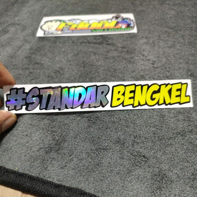 Jual Stiker Standar Bengkel Hologram Kuning Princutt | Shopee Indonesia