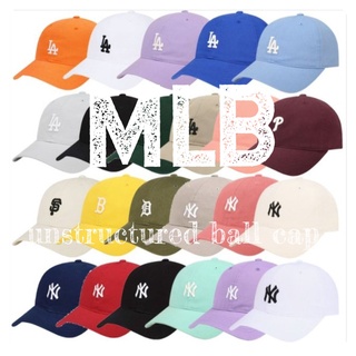 Jual MLB Korea Stamp Ball Cap LA - Navy Original 2023