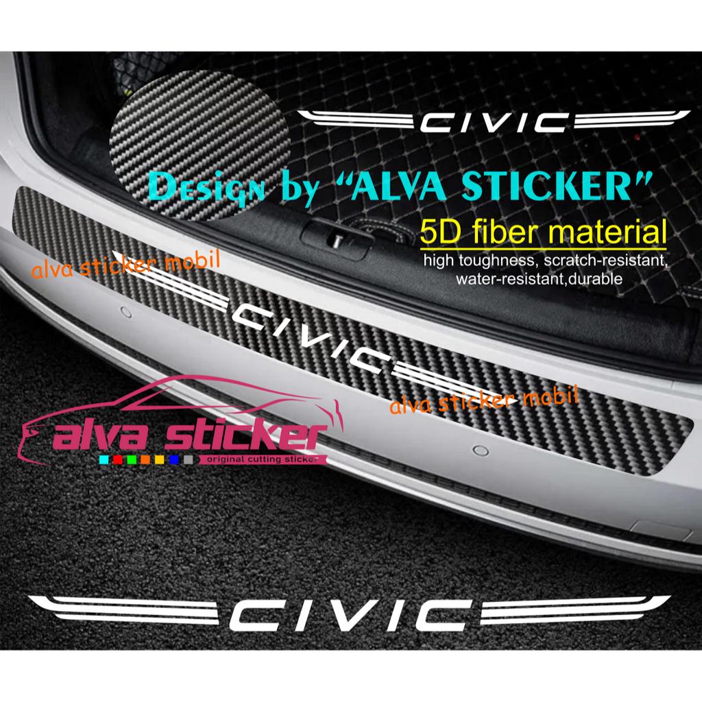 Jual premium sticker karbon 5d pintu bagasi mobil honda civic turbo all ...