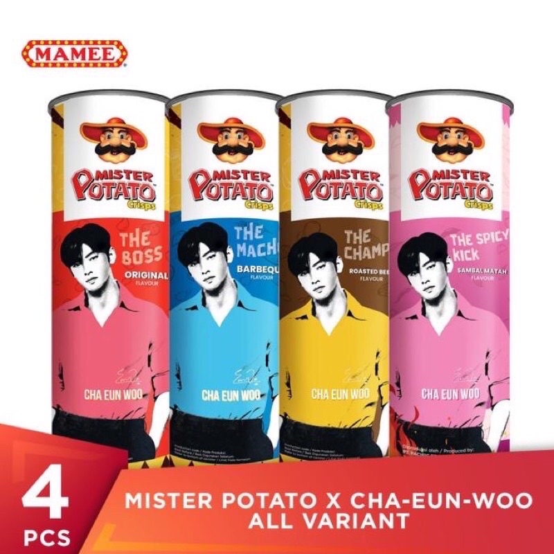 Jual Mister Potato x Cha Eun Woo all varian (limited edition) Shopee