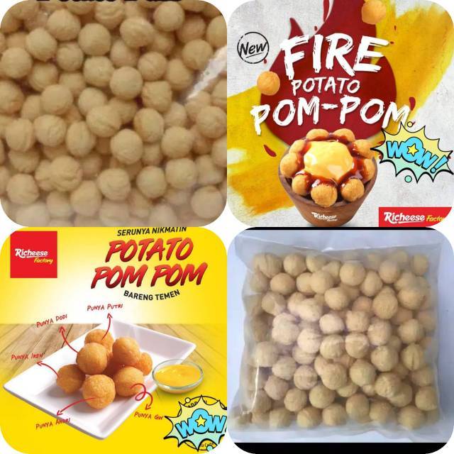 Jual Kentang pom pom POMPOM PUFF POTATO RICHEESE | Shopee Indonesia