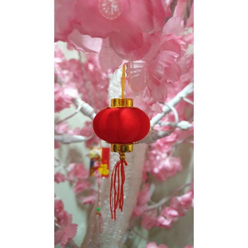 Jual Gantungan Imlek Lampion Mini Dekorasi Pohon Meihua Sakura Dekorasi