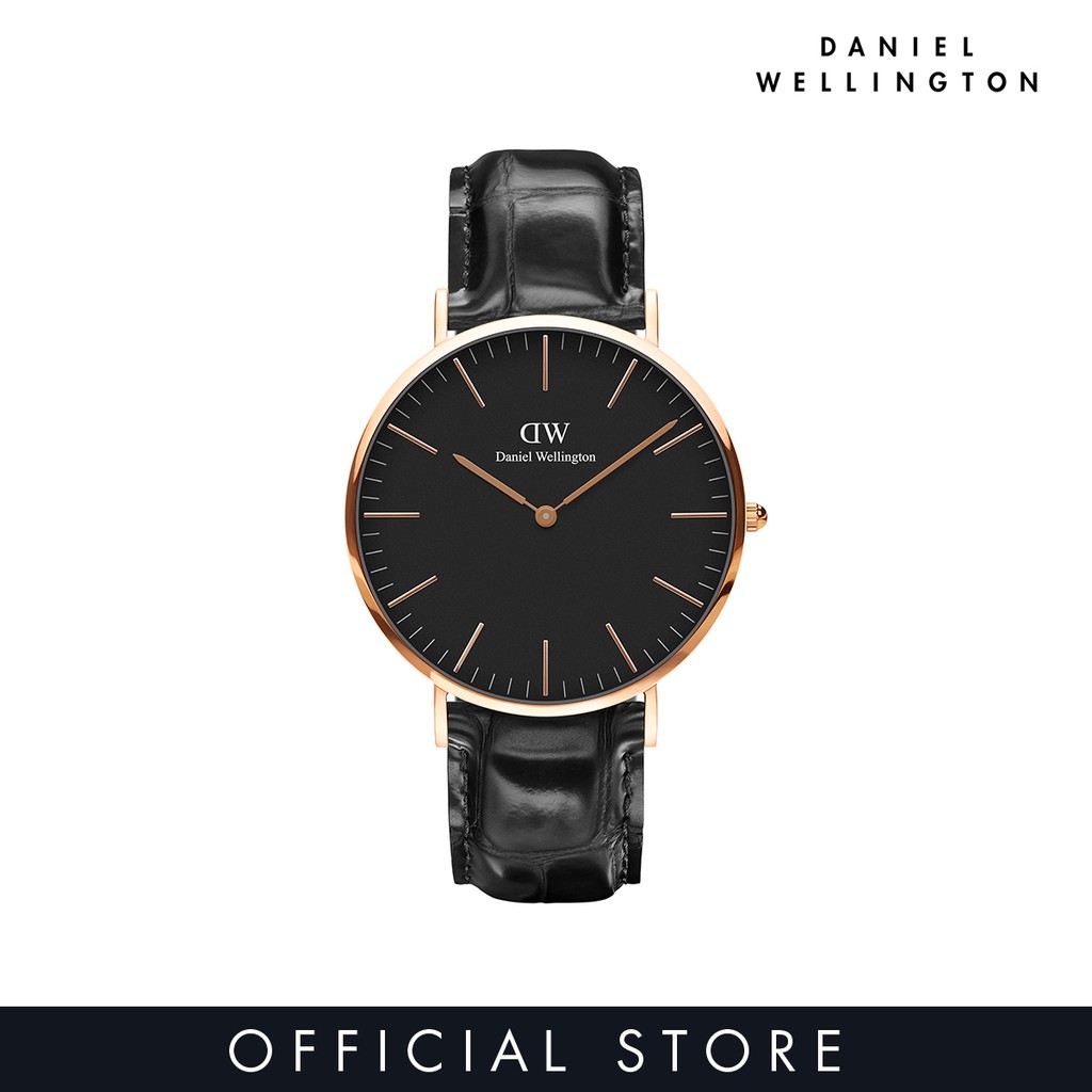 Jual Daniel Wellington Classic Black Reading 40mm Rose Gold