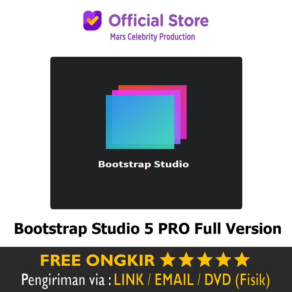 Jual Software Bootstrap Studio 5 PRO Full Version Terbaru - Pembuat