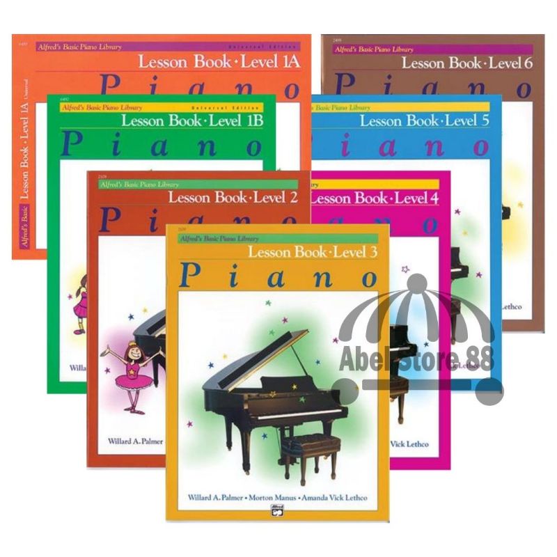 Jual Alfred Basic Piano Library Lesson Book Level 1A/1B/2/3/4/5/6 Buku ...