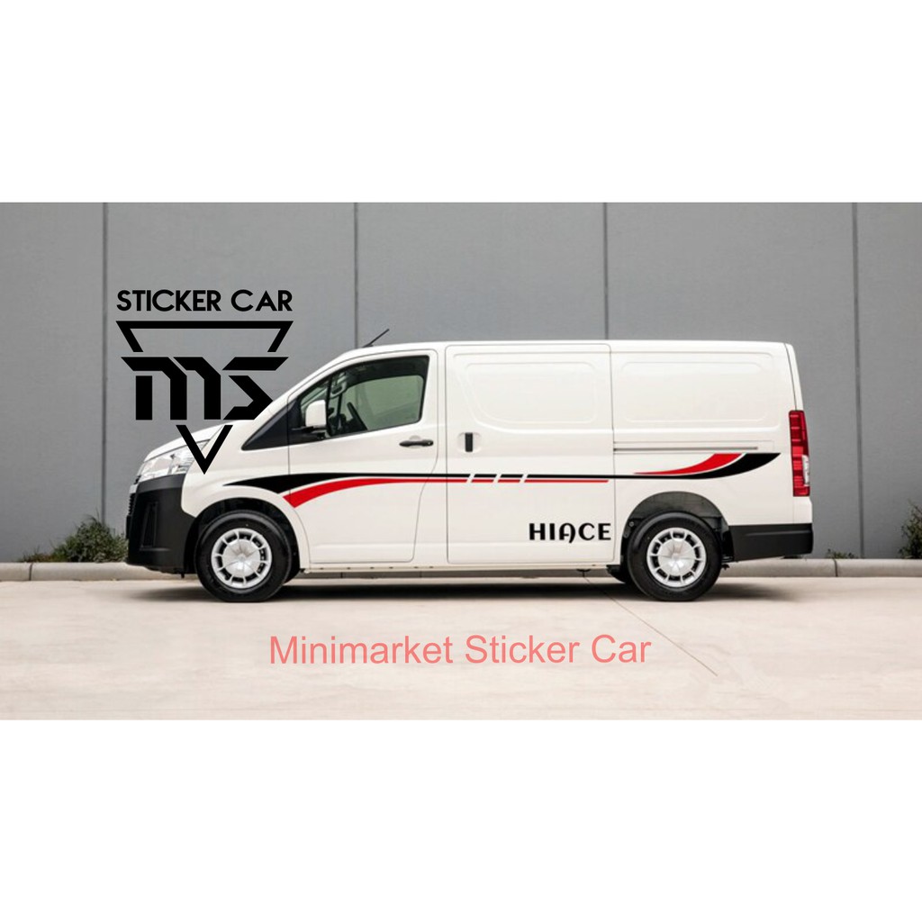 Jual STICKER HIACE SIDE BODY STIKER CUTTING TOYOTA HIACE | Shopee Indonesia