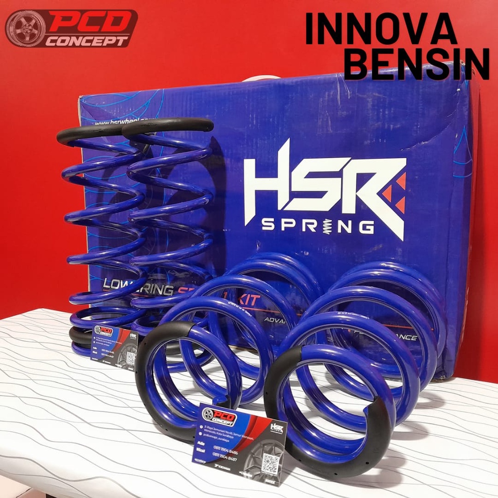 Jual LOWERING KIT HSR BLUE INNOVA BENSIN/PER CEPER MOBIL INNOVA ...