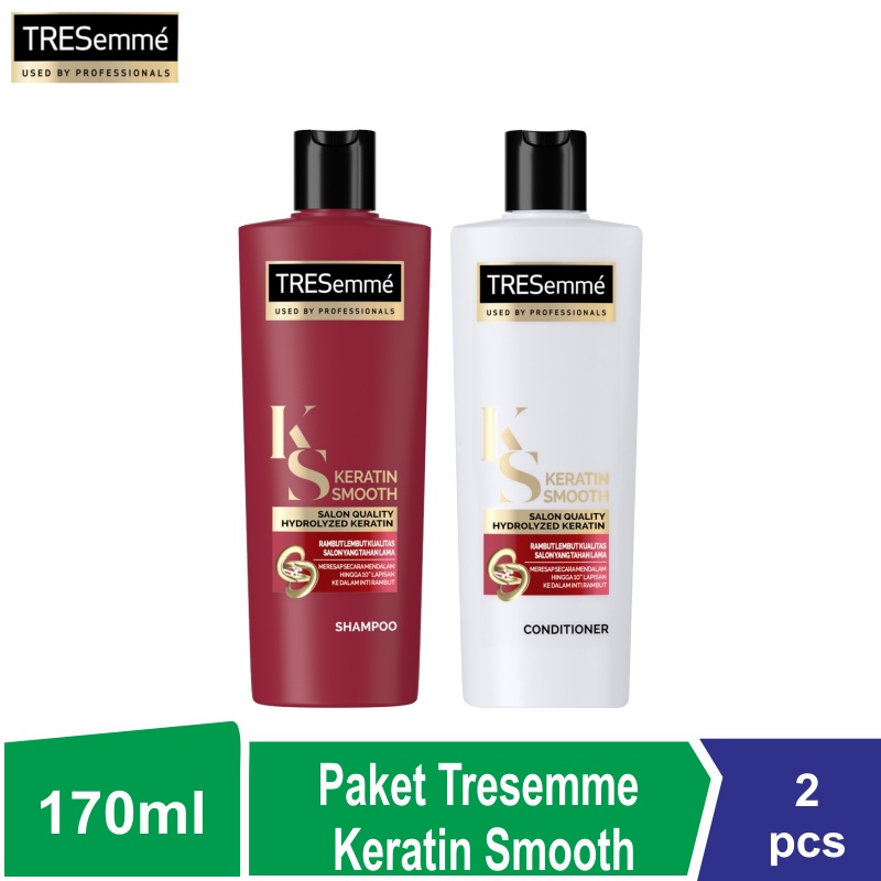 Jual Paket Tresemme Keratin Smooth Shampoo Conditioner 170ml Shopee Indonesia 