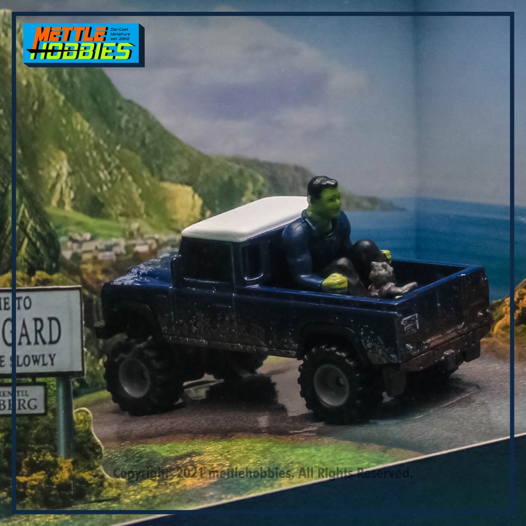 Jual Hot Wheels 2020 SDCC Land Rover Defender Series III Pickup Marvel ...
