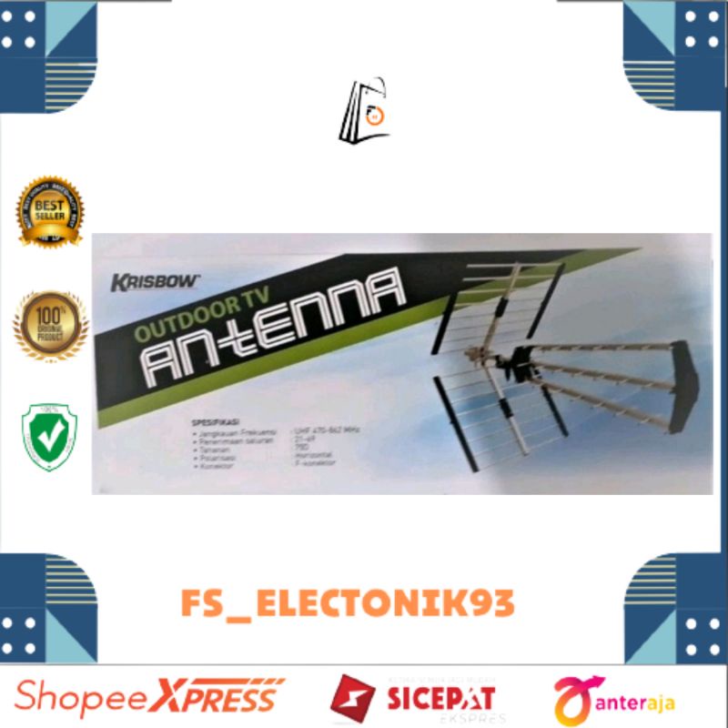 Jual Krisbow Antena TV Outdoor BLKET 5A/Antena luar ruangan/Antena tv