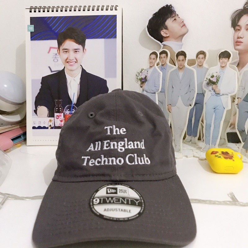 READ STOCK the all england techno club cap new era d.o kyungsoo exo original