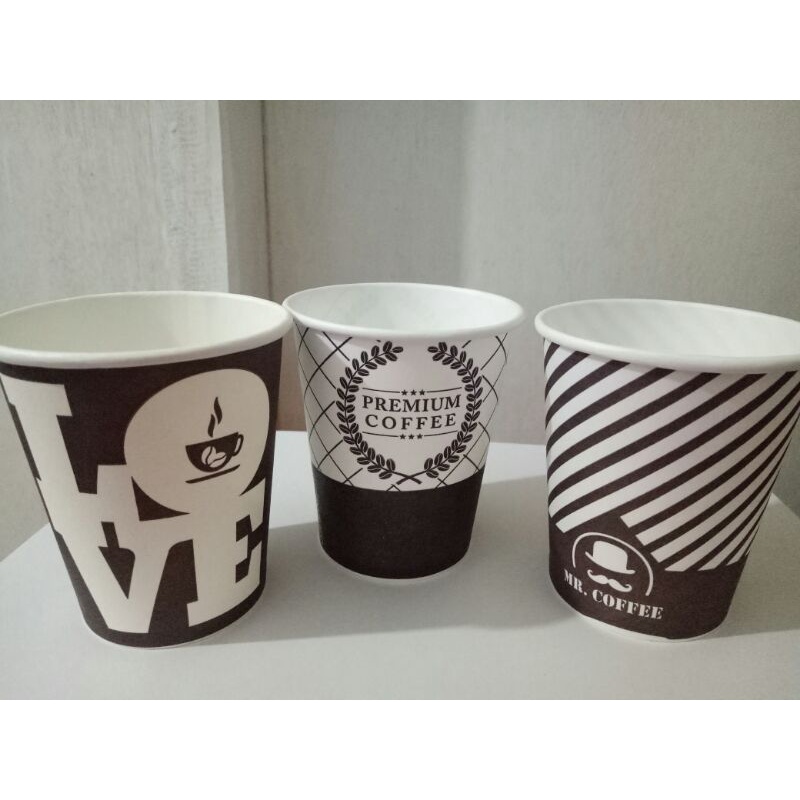Jual paper cup/gelas kertas 9oz motif 1roll isi 50pcs | Shopee Indonesia