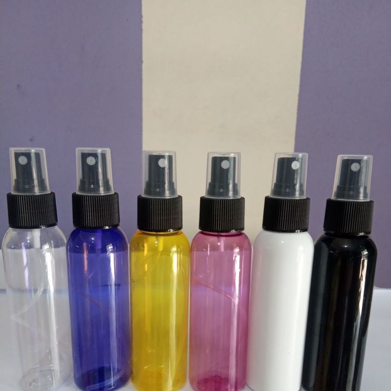 Jual BOTOL WARNA WARNI SPRAY 100ML TUTUP HITAM | Shopee Indonesia