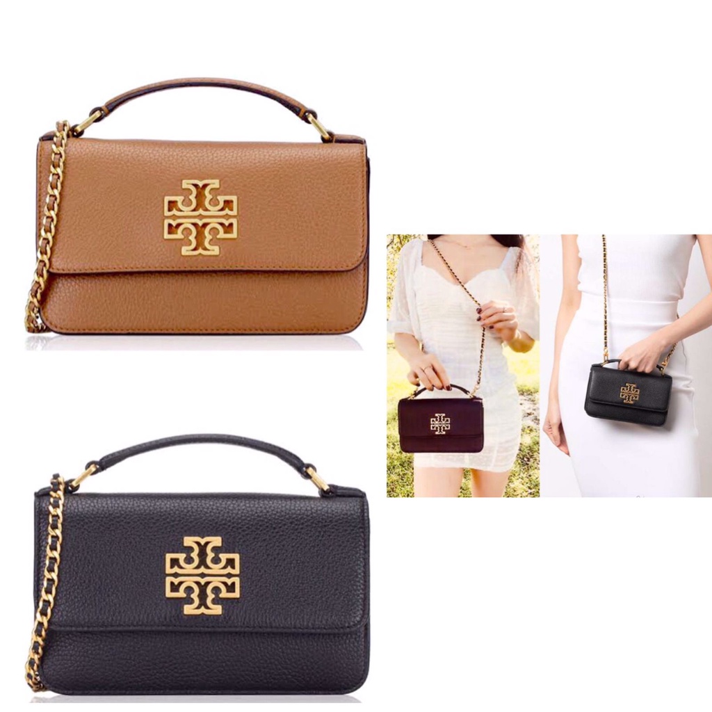 Tory Burch Britten Mini Top Handle Bag Black