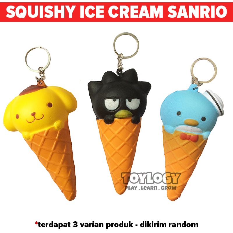 Jual Squishy Gantungan Kunci Es Krim Sanrio Characone Squishy Ice Cream ...