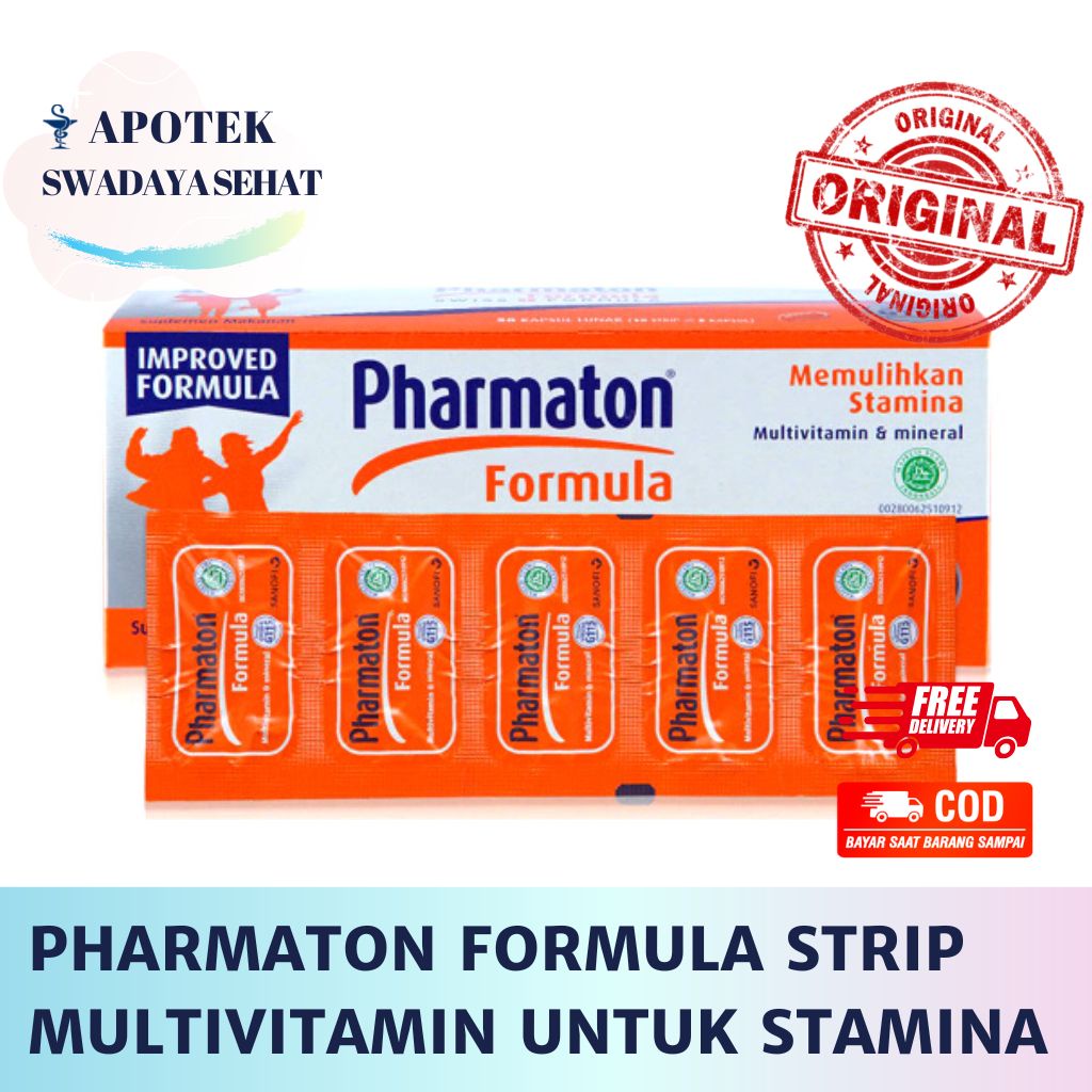 Jual PHARMATON FORMULA MULTIVITAMIN STRIP 5 Kapsul - Memulihkan Stamina ...