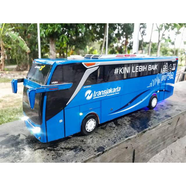 Jual Mobil Mainan Miniatur Bus Transjakarta Shd Full Lampu Bus Telolet ...