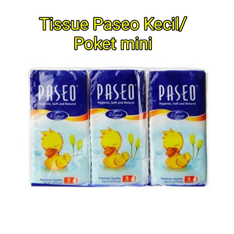 Jual Tisu Tissue Paseo Kecil Pocket Mini Shopee Indonesia