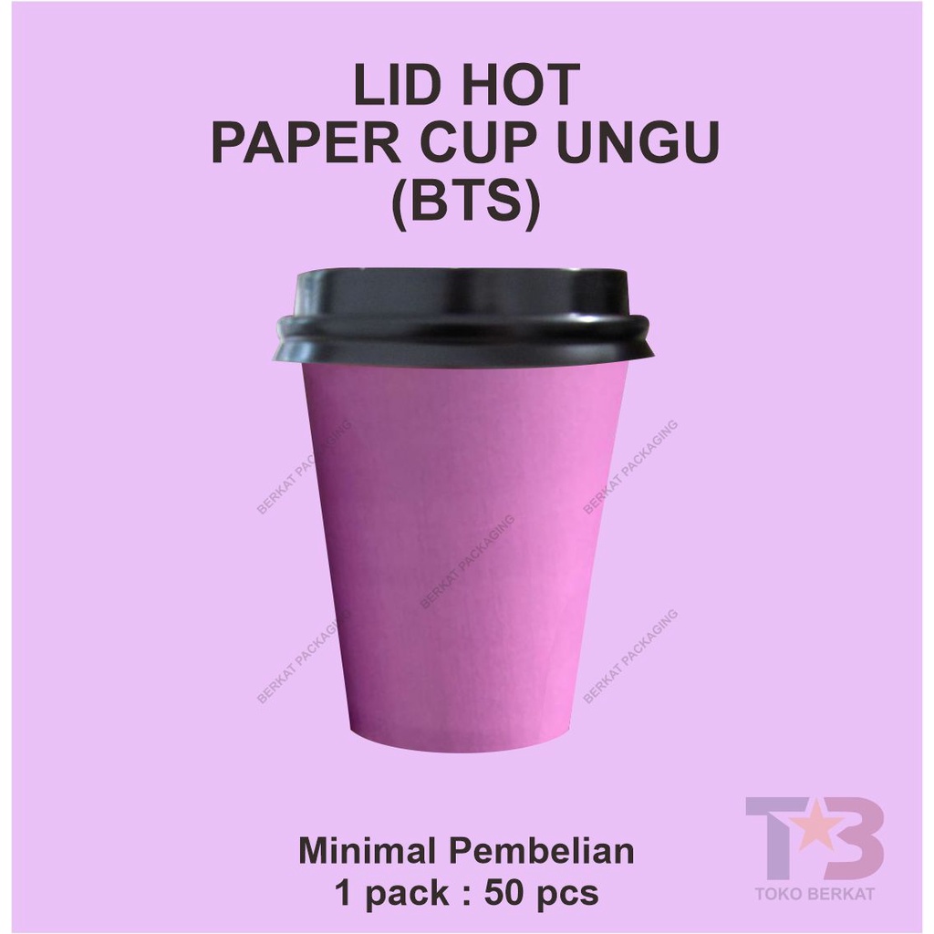 Jual Paper Cup Polos Oz Ungu Paper Cup Hot Ungu Sablon Cetak Gelas Kertas Gelas Kopi Kertas