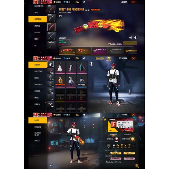Jual JUAL/AKUN/FREE FIRE MURAH MERIAH TERPERCAYA VAULT JIBUN SG ON 3 EP