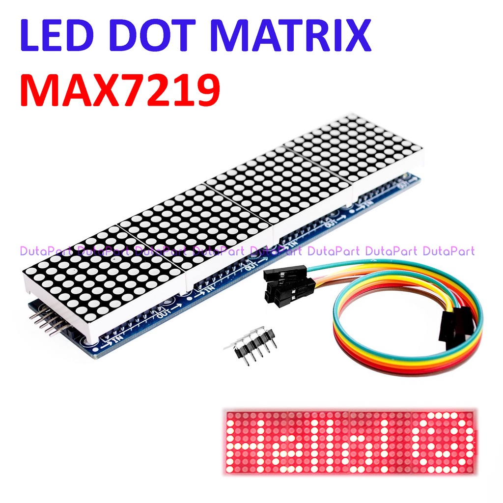 Jual Max7219 Led Dot Matrix Module 32x8 Merah Running Text Display Arduino Shopee Indonesia 3446