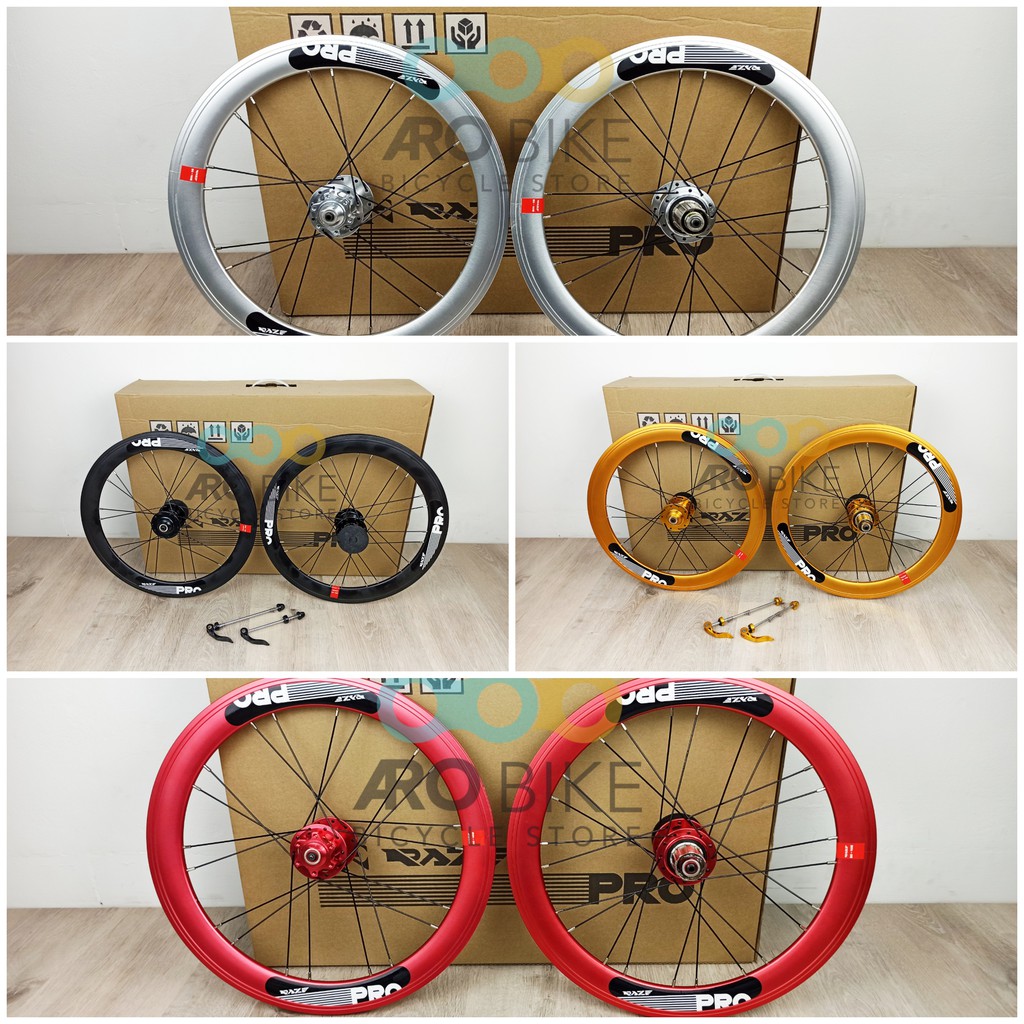 Jual Wheelset 20 inch Raze Pro 406 disc brake hub velg Raze Pro tawon ...