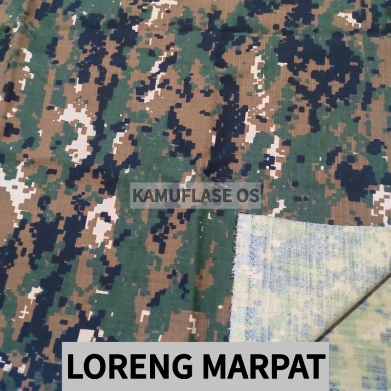 Jual Bahan kain loreng army Motif TNI AD malvinas kostrad Nkri gurun ...