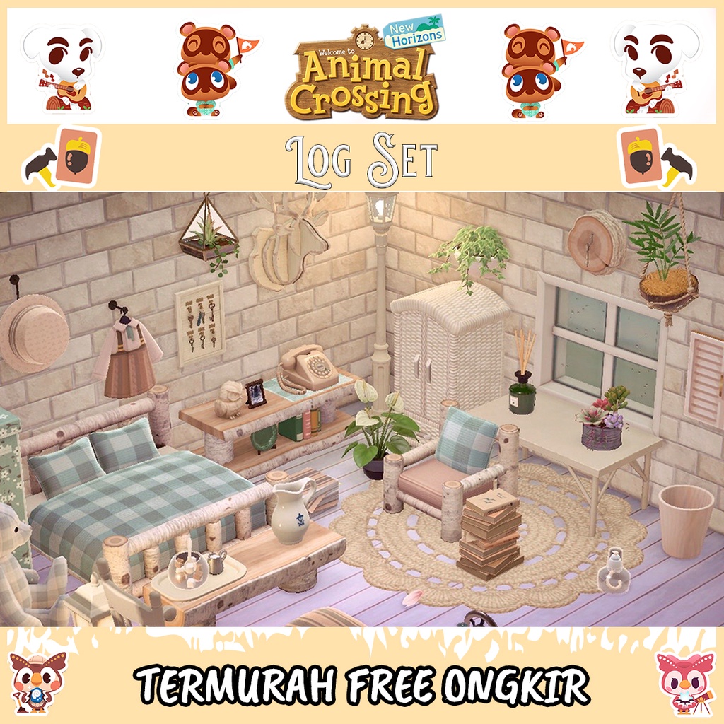 Jual Log Set Kamar Tidur Bedroom Animal Crossing New Horizon ACNH Item