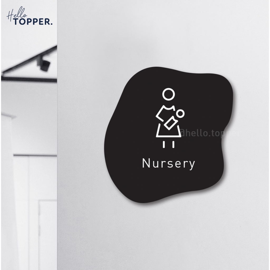 Jual Nursery Room Sign Board Akrilik Print Signage Acrylic Petunjuk ...