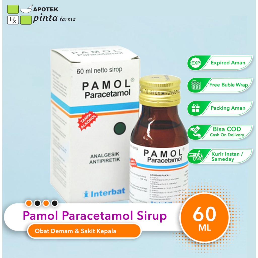 Jual Pamol Sirup 60 ml | Shopee Indonesia