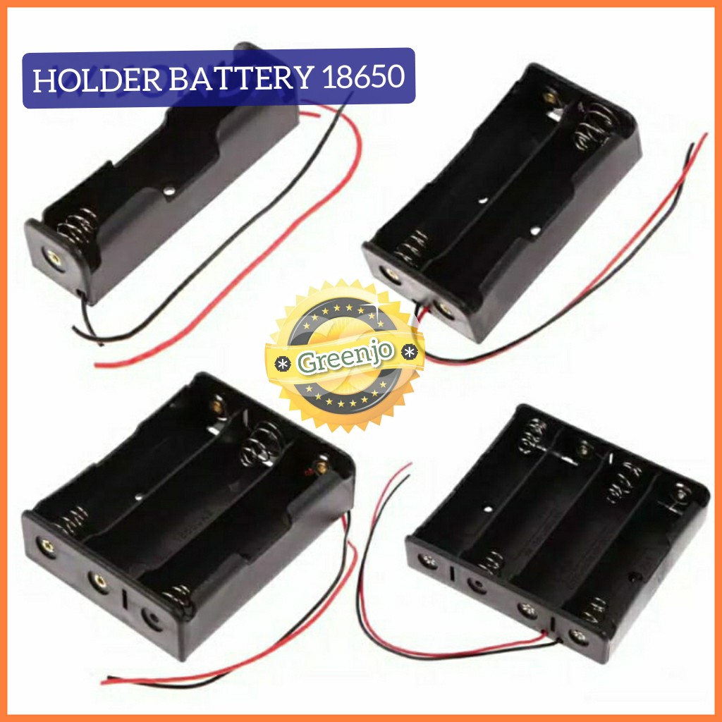 Jual Holder Baterai 18650 Battery Case Batere Box Kotak Batre Dengan